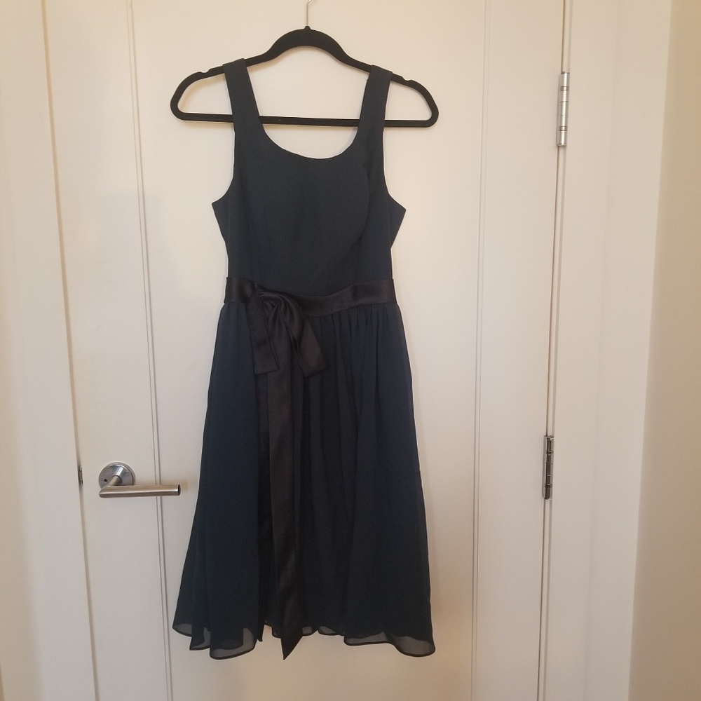Azazie Mila Dress in navy blue